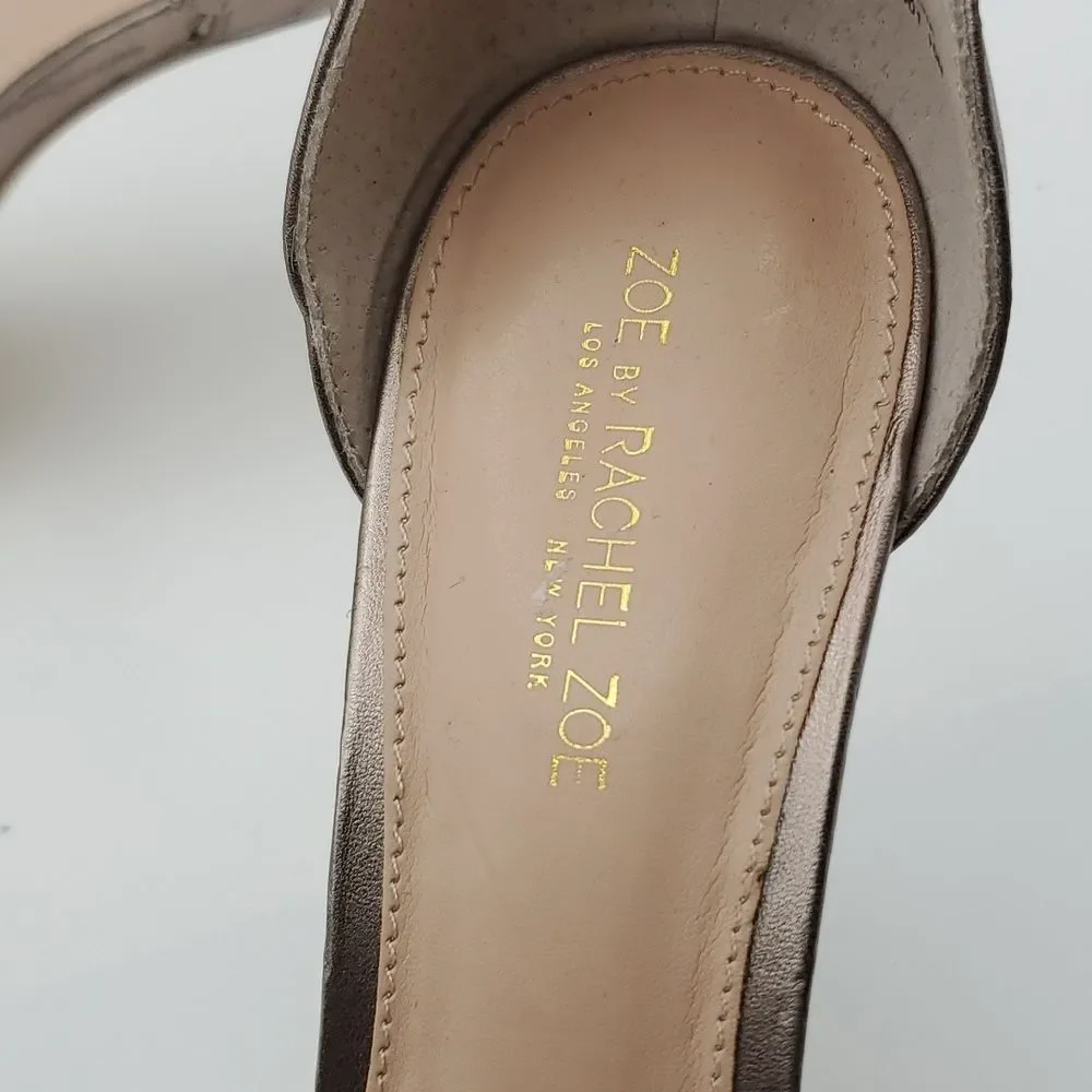Zoe by Rachel Zoe Womens Ella Leather Closed Toe Formal SIZE 10.0.‎  S887